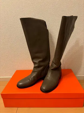 [REMME(레메)] 백 포인트 부츠 베이지 37