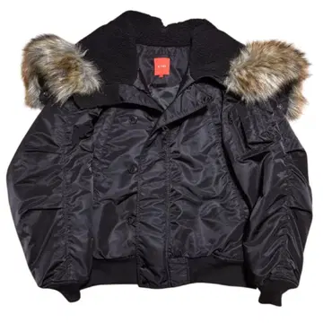 새상품급 BEAMS N-2B 플라이트 자켓 프리마로프트 블랙 L 사이즈