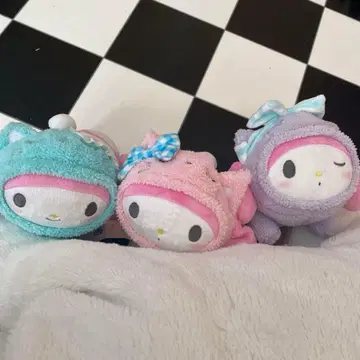 산리오 마이멜로디 애니멀 파자마 봉제 인형 세트
