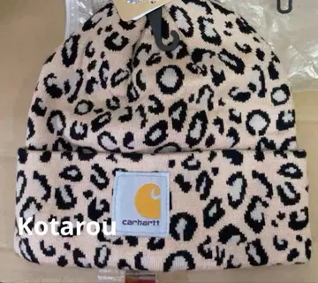 Carhartt WIP 니트 모자 비니 모자 레오파드 무늬