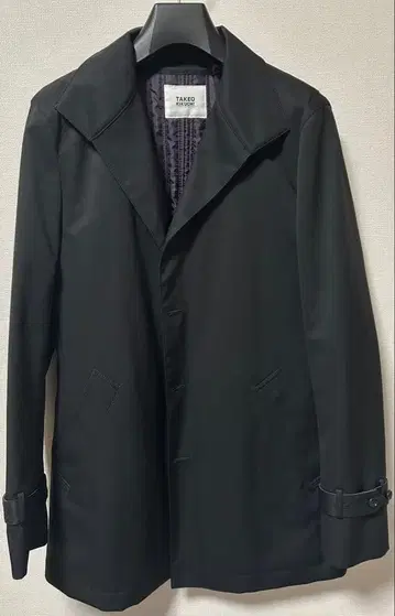 TAKEO KIKUCHI 블랙 트렌치코트
