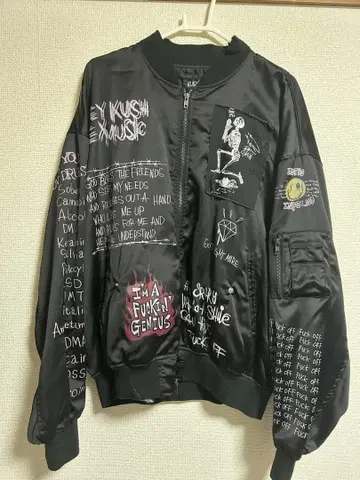 BLACK FLAME 봄버 자켓