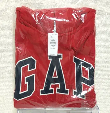 GAP 로고 집업 후드티 빨간색 160cm xxl
