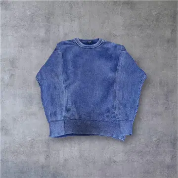 BEAMS 드라이버즈 니트 네이비