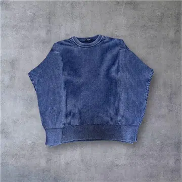 BEAMS 드라이버즈 니트 네이비