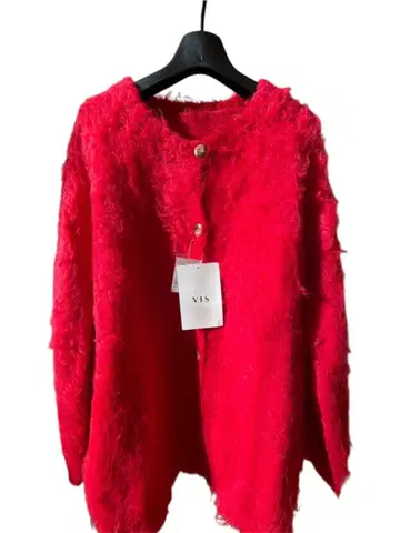 VIS 가디건 빨간색