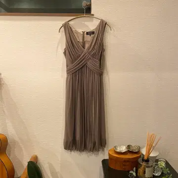 C de C 그레이 슬리브리스 드레스 40