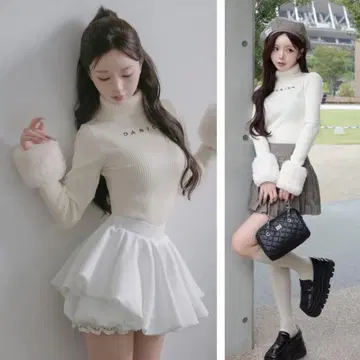 새상품 미개봉 Darich 스무스 퍼 리브 니트탑 IVO