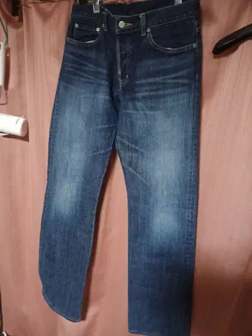 다케오 키쿠치 무야미야타라니 좋은 색 빠짐의 다크 인디고 블루 데님