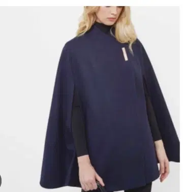 테드베이커 케이프 코트 판초 울 캐시미어 혼방 S