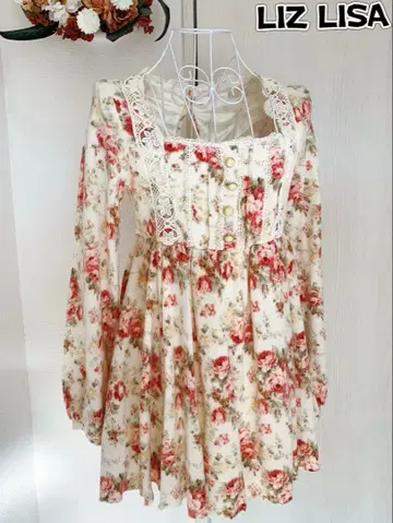 인기 LIZ LISA 걸리시 꽃무늬 원피스 / 가을 겨울 코디에 딱