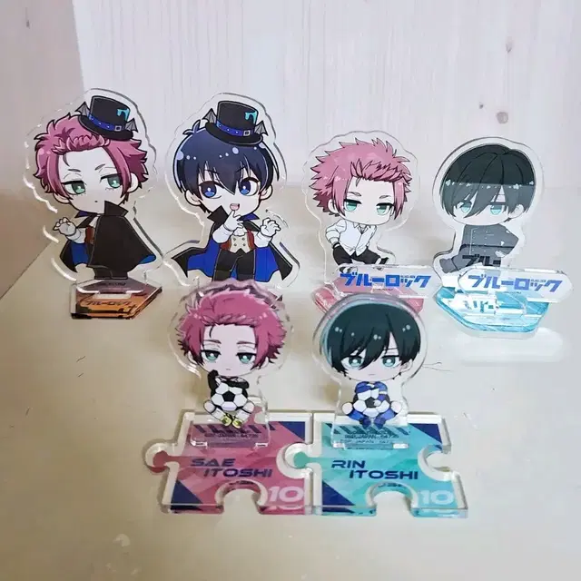 블루록 사에 린 이사기 쿠지 아크릴 스탠드 6개 일괄