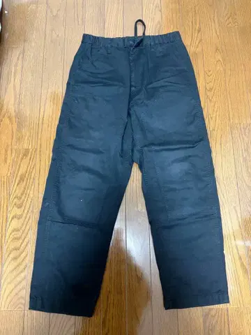 +J 블랙 워크 팬츠