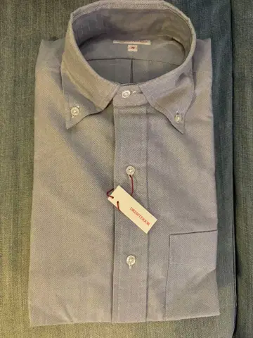 [ 미사용 ] 드레 라이트 블루 버튼 다운 셔츠