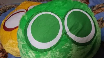 뿌요뿌요 킹 사이즈 봉제 인형 미도리 뿌요 & 키이로 뿌요 전 2종 세트