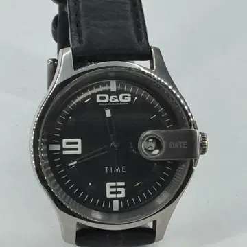 D&G 블랙 아날로그 손목시계