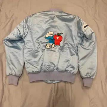 90s smarf 스머프 패디드 블루종 vintage 빈티지