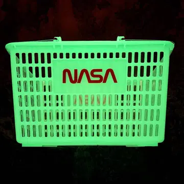 초레어 어둠 속에서 빛나는 NASA 쇼핑 바스켓 아웃도어 캠핑 낚시