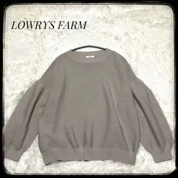 [LOWRYS FARM] 턱 슬리브 풀오버 니트 넉넉함 편안함