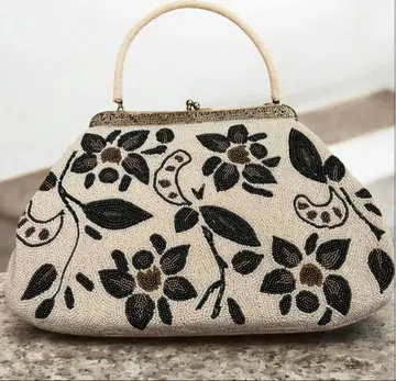 꽃무늬 비즈 자수 일본 의류용 백