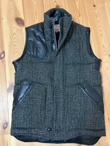 해리스 트위드 다운 베스트 L 사이즈 헌팅