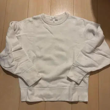 HYKE 화이트 크루넥 맨투맨 사이즈 1