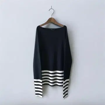 라빠르망 보더 리브 니트 보더 리브 니트