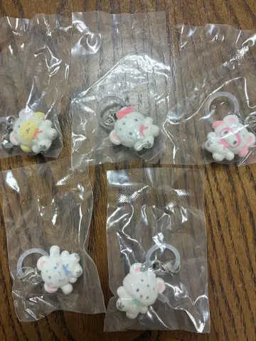 산리오 캐릭터즈 메지루시 액세서리 복슬복슬 스노우 5종 세트