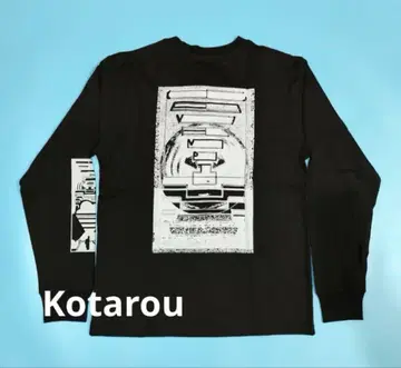 C.E Cav Empt 긴팔 프린트 블랙 티셔츠