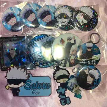 고죠 사토루 홀로그램 캔뱃지 세트