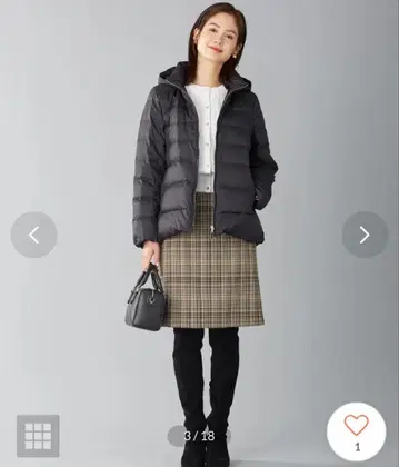 쿠미쿄쿠 랜덤 체크 타이트 스커트 사이즈 1