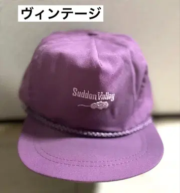 빈티지 보라색 캡