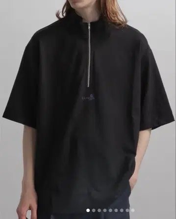 [ 새상품/미사용 ] HARE 로고 하프 지퍼 컷