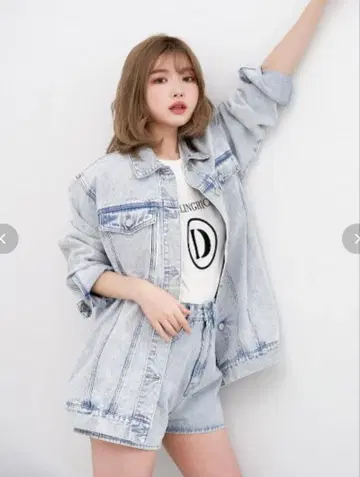 다리치 워시 데님 오버 자켓