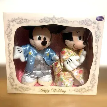 [ 미개봉 ] Disney 미키미니 웨딩 봉제 인형 세트