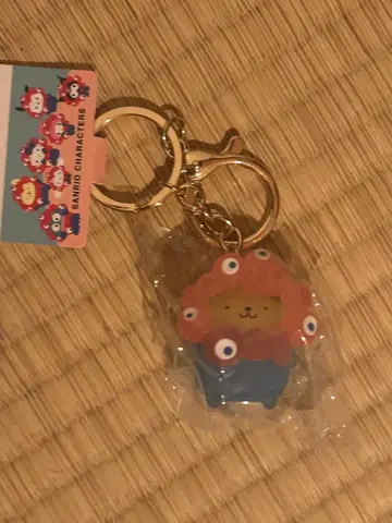 새상품 산리오 미야쿠미야쿠 클리어 키링 폼폼푸딩 오사카 만박