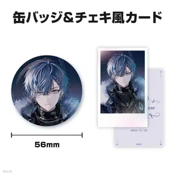 니지산지 코야나기 로우 생일 굿즈 캔뱃지 폴라로이드