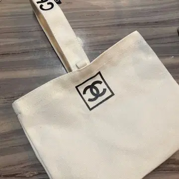 로고 토트백 화이트