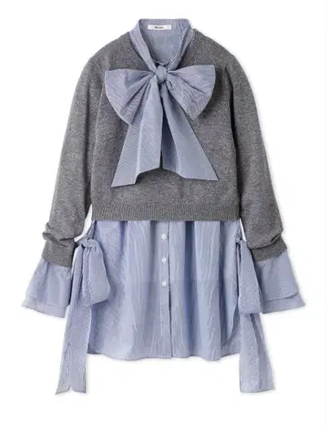 스나이델 레이어드 보타이 튜닉