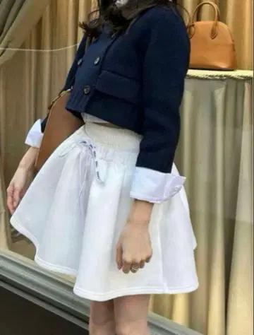 bibiy NELLY MINI SKIRT 택 포함 새상품 화이트