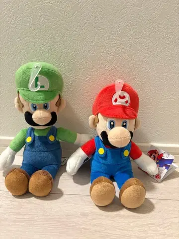 마리오 루이지 봉제 인형 세트 약 26cm
