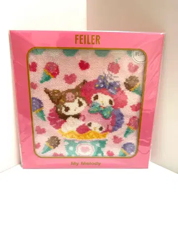 새상품 페이 FEILER 산리오 손수건 마이멜로디 쿠로미