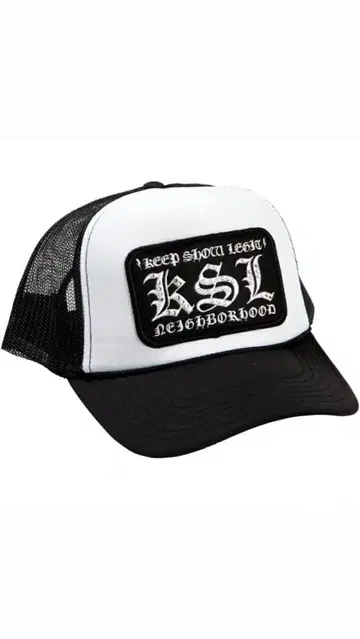 KSL NEIGHBORHOOD 메쉬 캡 화이트 블랙