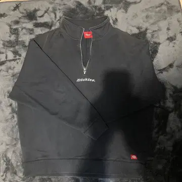 Dickies 블랙 하프 지퍼 트레이닝복 M