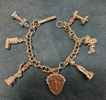 USA 뉴욕 랜드마크 모티브 참 팔찌