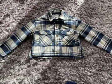 ZARA 체크 무늬 울 자켓