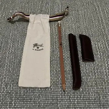 IL BISONTE HB 펜과 가죽 케이스 세트