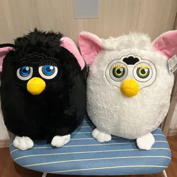 퍼비 복슬복슬 봉제 인형 블랙&화이트 세트