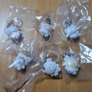 산리오 메지루시 액세서리 복슬복슬 스노우 컴프 세트