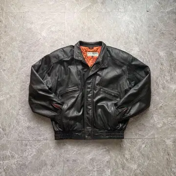 modern&classic real leather jacket